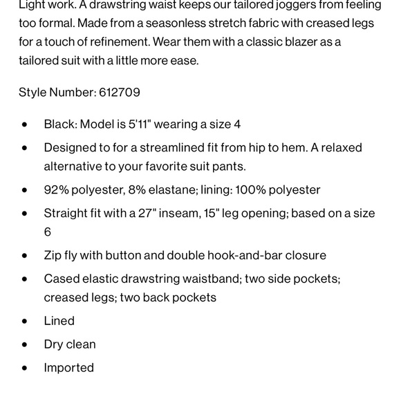 Club Monaco Tailored Jogger - Picture 7 of 7